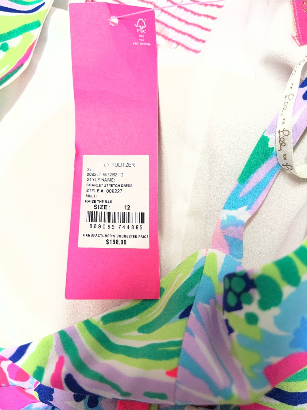 Lilly Pulitzer Pink Tropical Floral Mini Dress - Picture 2 of 2